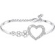Austria Crystal Heart Bracelet For Women Four Leaf Clover Bangle Bracelet Austria Crystal Heart Bracelet For Women Four Leaf Clover Bangle Bracelet